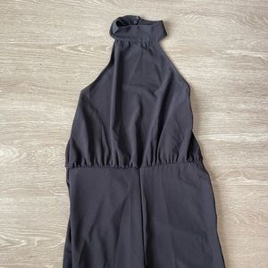 Lulus Moment for Life Black Halter Jumpsuit Black Size Large